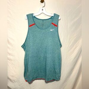 Nike Workout Tank Top - Green/Blue - Women’s Large - EUC